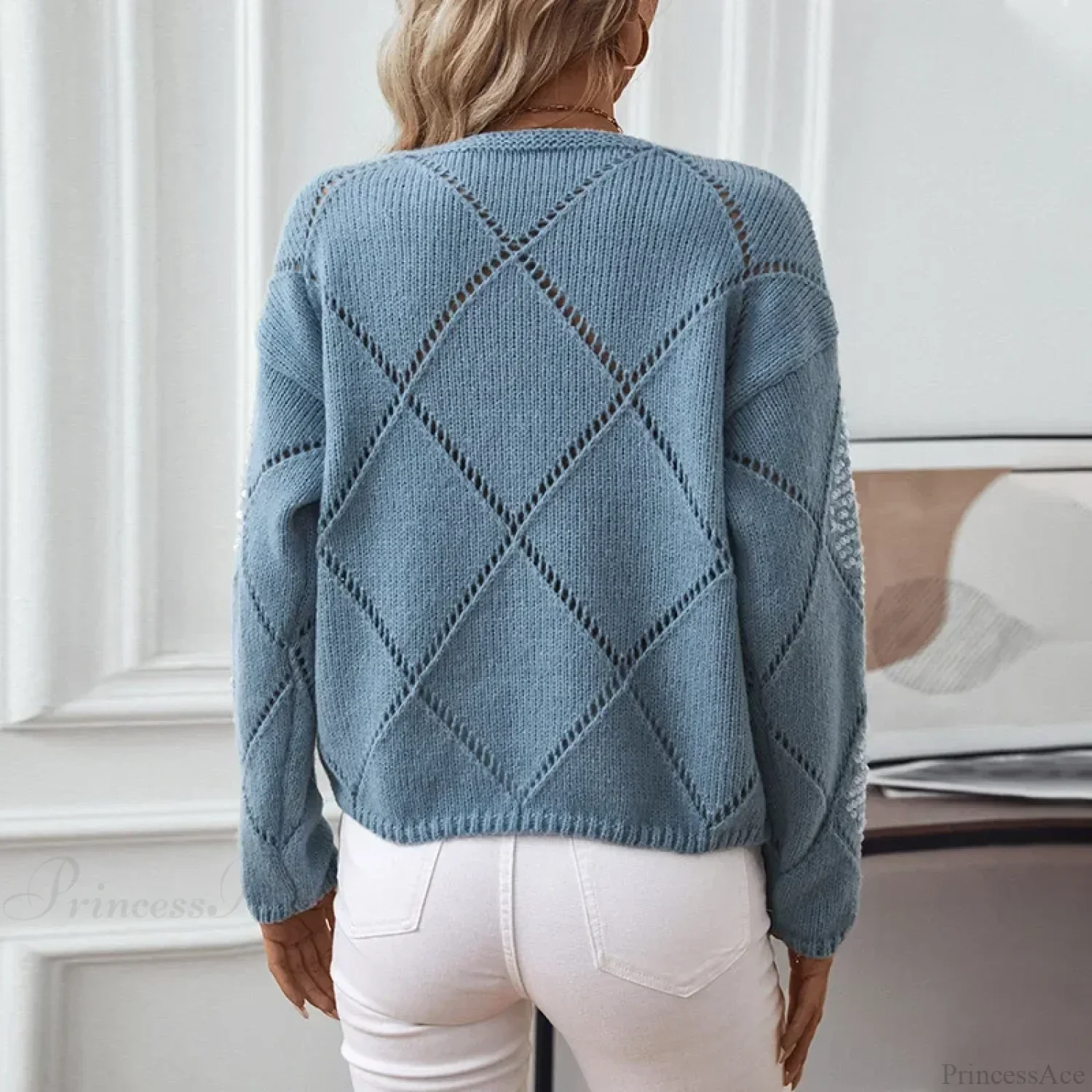 Sequin Long Maxi Warm Sweater - Image 2