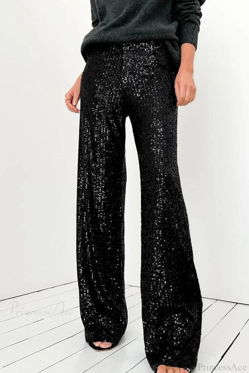 Sequin Long Straight Pants - Image 9