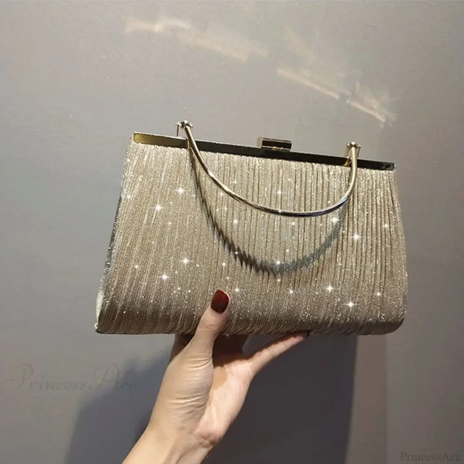 Sequin Moon Evening Clutch Bag Shoulder Bag - Image 4