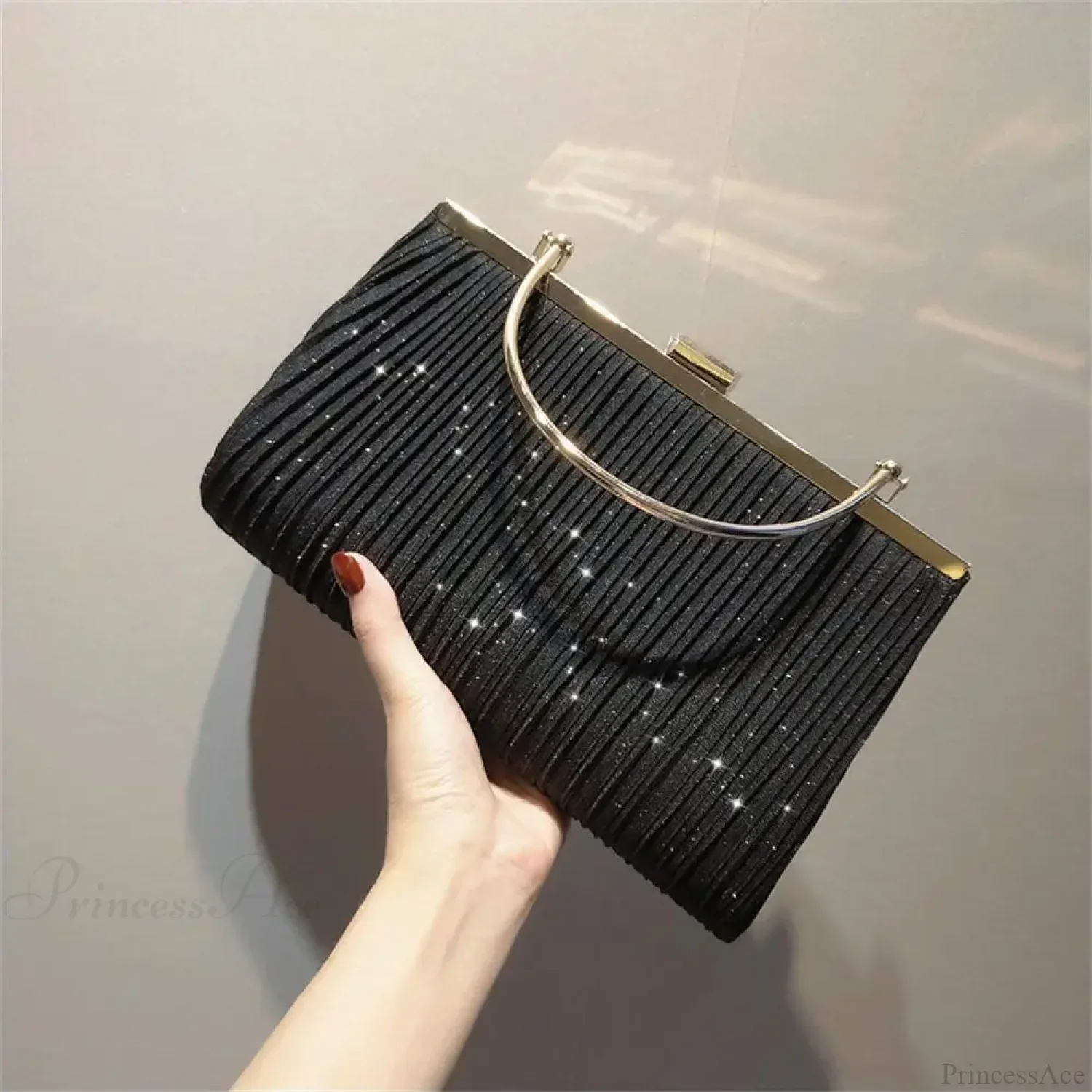 Sequin Moon Evening Clutch Bag Shoulder Bag - Image 5