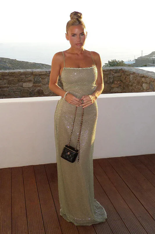 Sequin Strappy Party Dress - Image 2