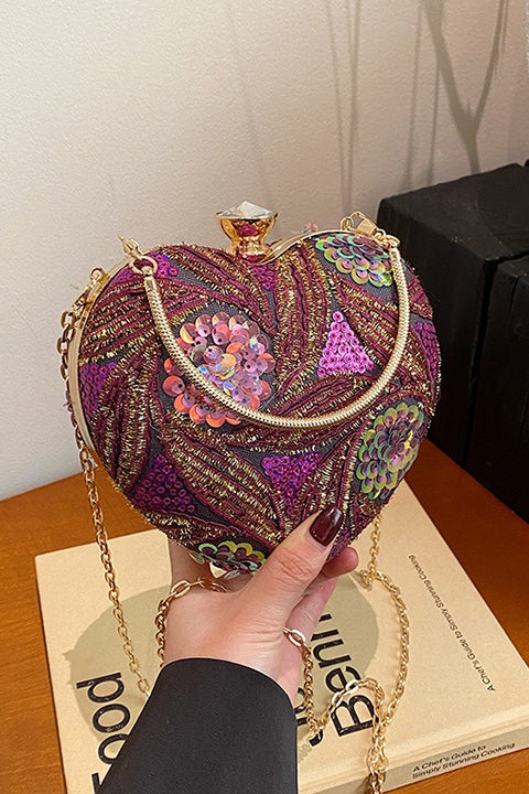 Sequin Vintage Evening Bag Chic Shoulder Handheld Party Bag - Image 2