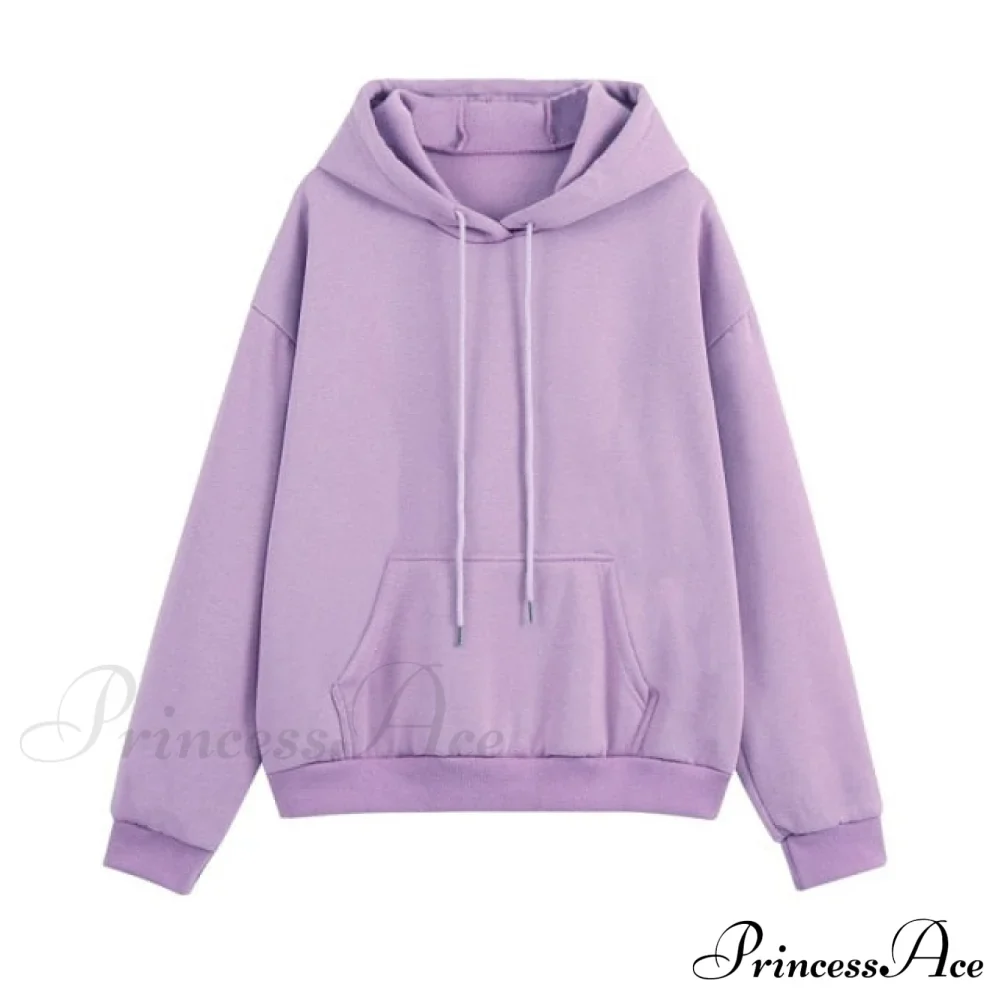 Set - Tracksuit - Hooded Pants Fleece Women's Color Solid Casual Sweatshirt Autumn/Winter and - Outfit - Image 11