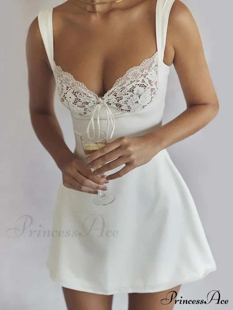 Sexy Backless Lace Party Club Slip Sleeveless Mini Dress - Image 6