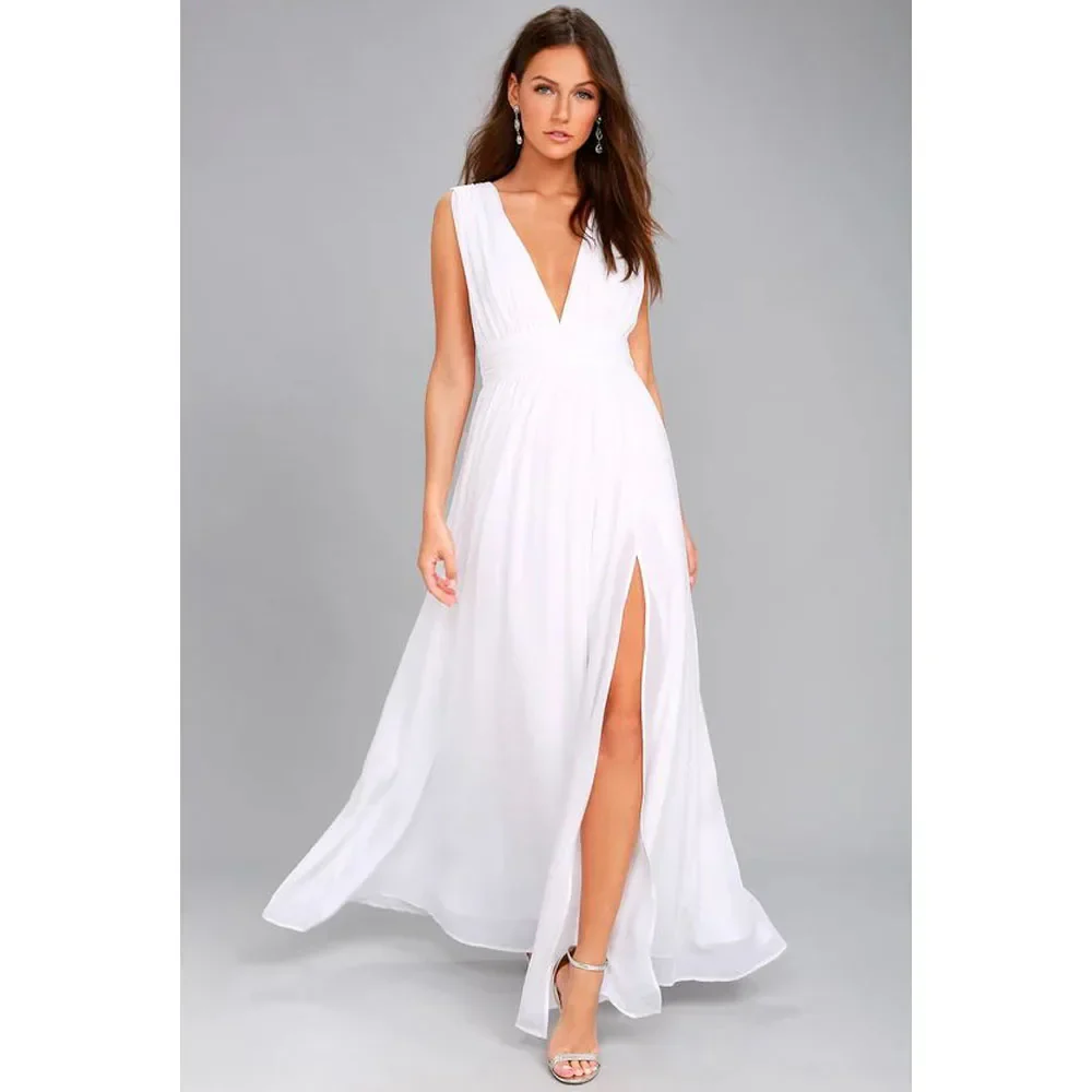 Sexy Backless Mesh Maxi Red Party Dress - Image 12