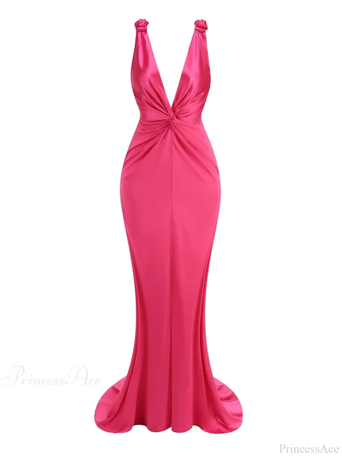 Sexy Braid Sling Deep V Neck Pleated Maxi Dress Women Party Dress - Image 9