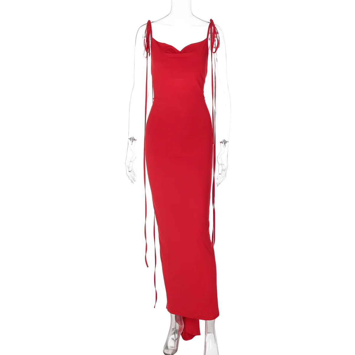 Sexy Floral-applique Backless Elegant Maxi Party Dress - Image 7