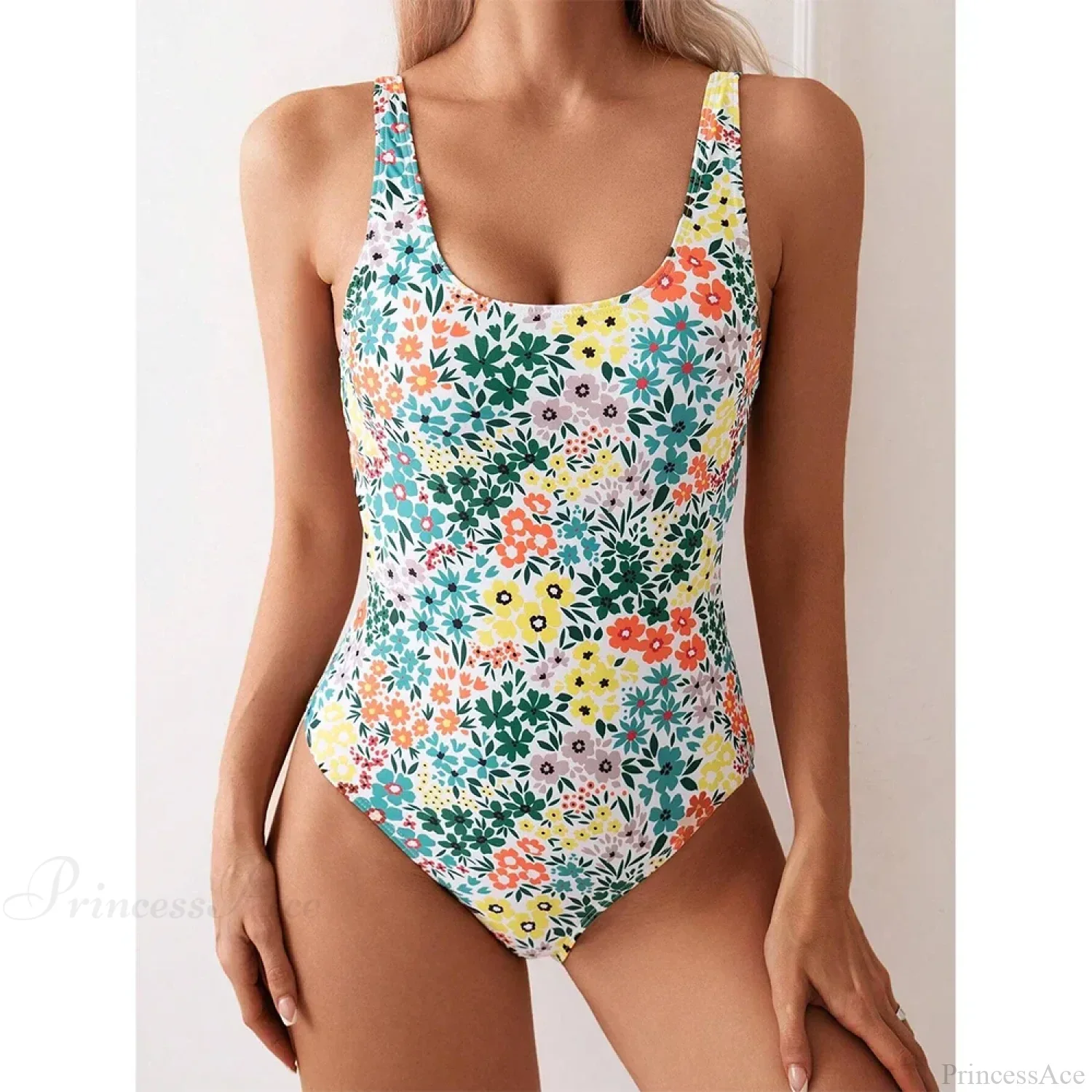 Sexy Floral Square Neck One Piece Set - Image 7