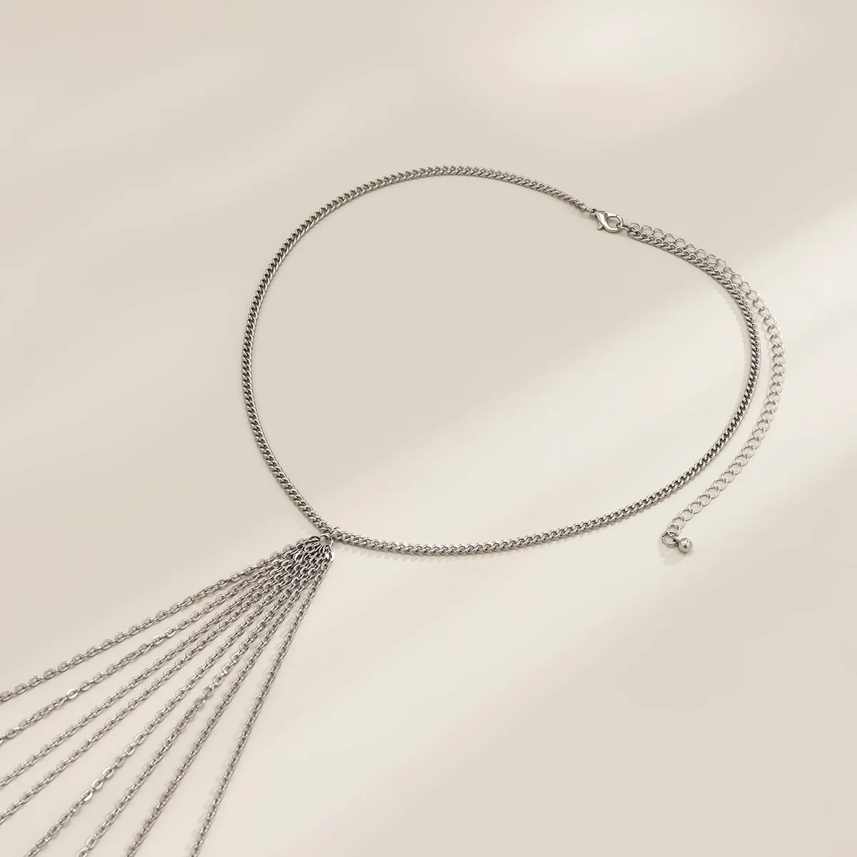 Sexy Minimalist Multi Layer Tassel Chest Body Chain - Image 8