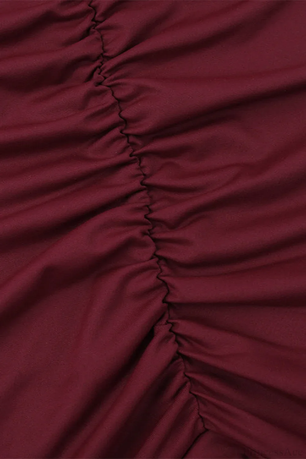 Sexy Off Shoulder Ruched Ruffle Long Sleeve Mini Dress - Image 4