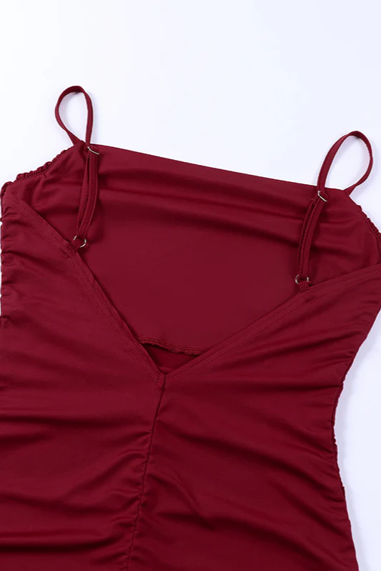 Sexy Plaid Cami Bodycon Party Dress - Image 8
