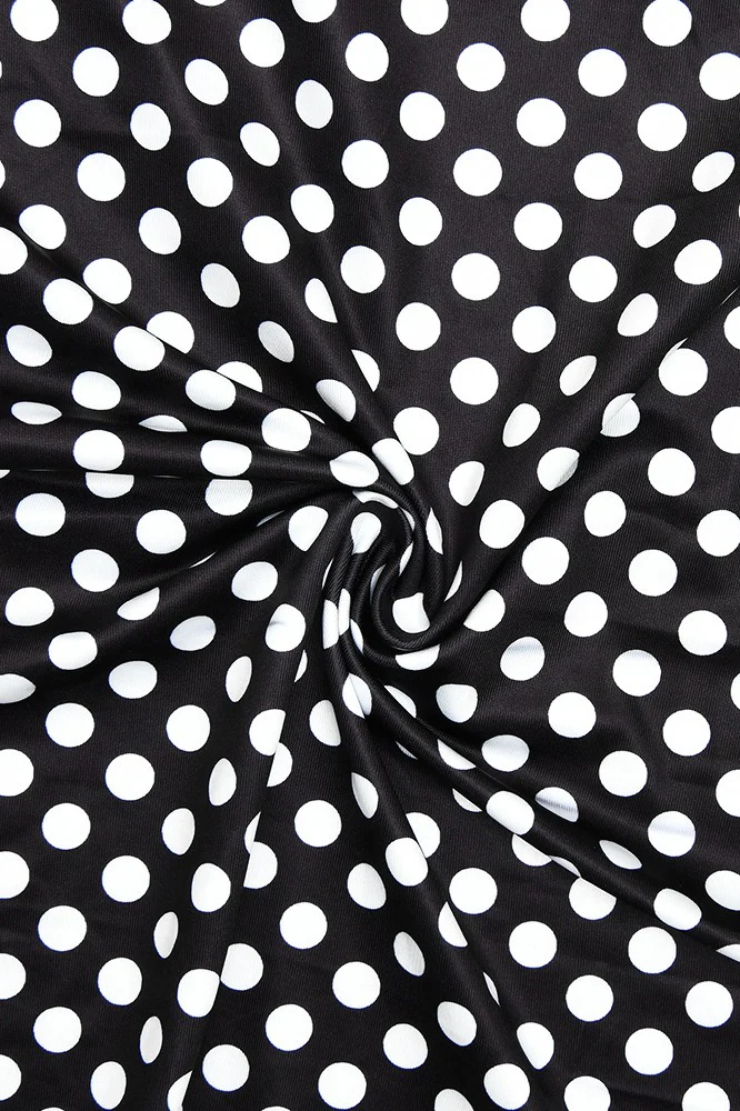 Sexy Polka Dot Halter Neck Bodycon Maxi Dress - Image 4