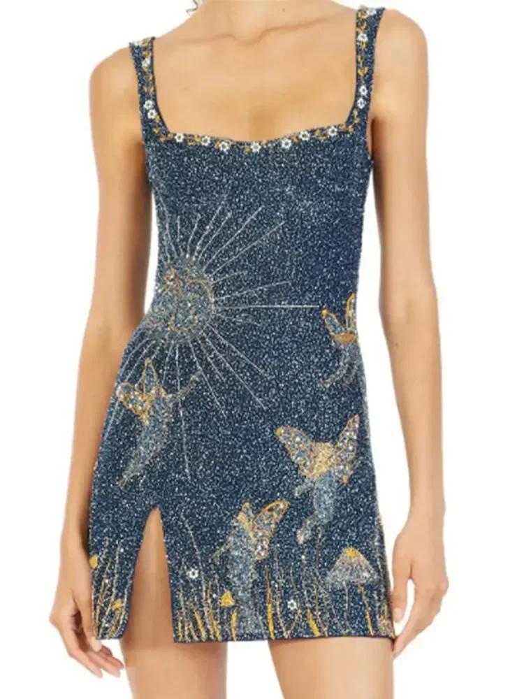 Sexy Print Sequin Party Dress - Image 3