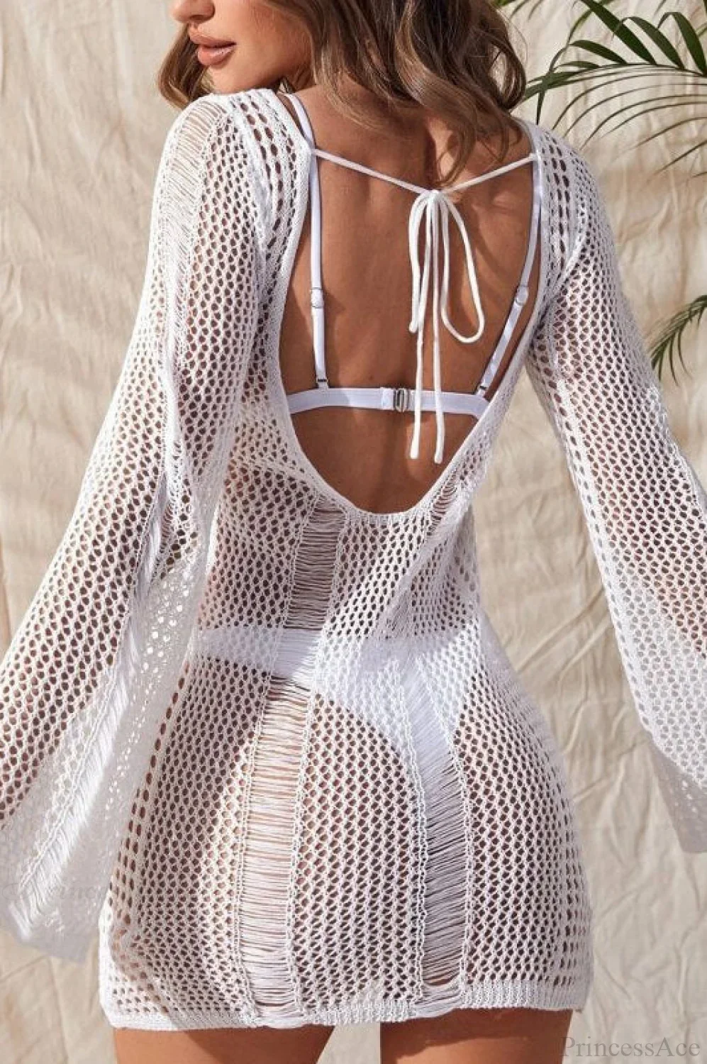 Sexy Sheer Chiffon V-Neck Blouse - Image 3