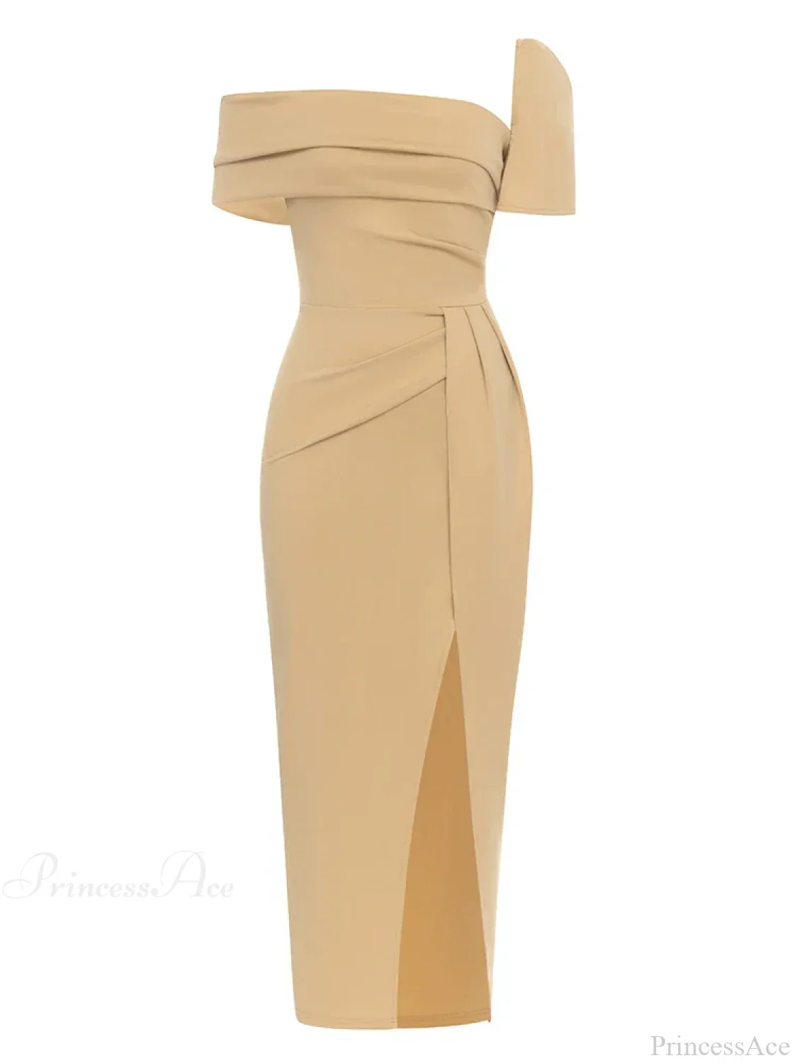 Sexy Square Collar Folds Design Long Dress Short Sleeves Party Dress - Image 7