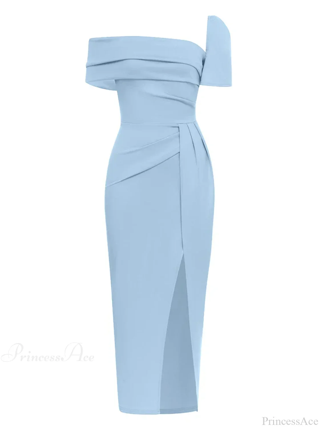 Sexy Square Collar Folds Design Long Dress Short Sleeves Party Dress - Image 8