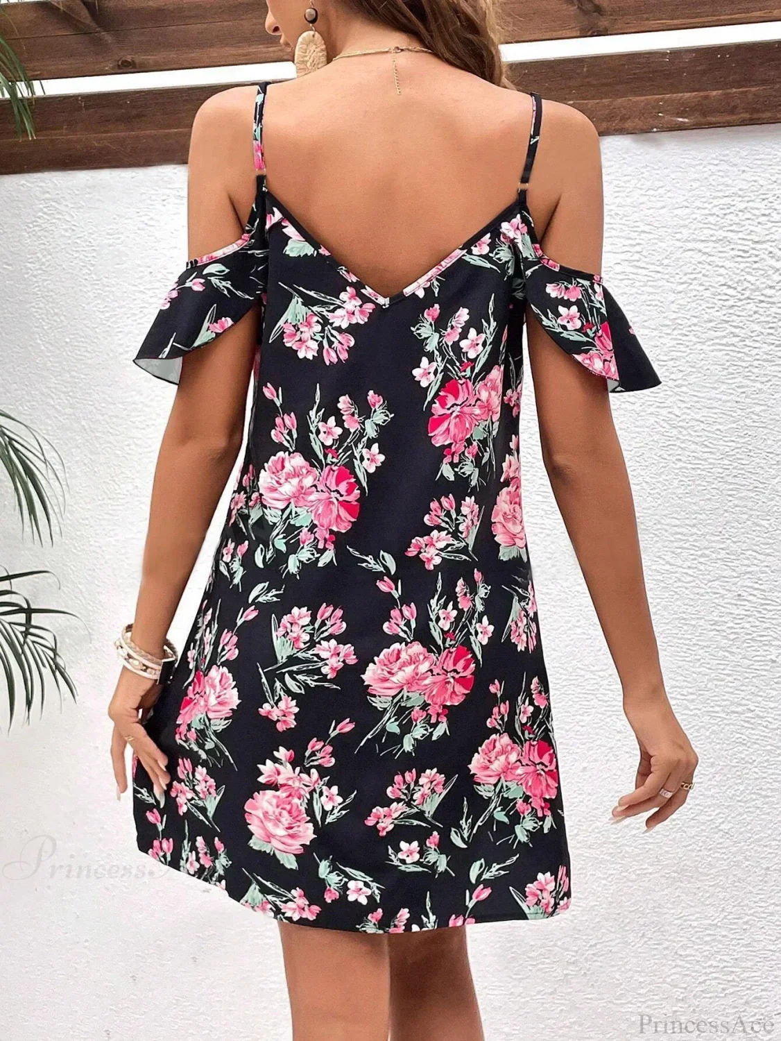 Sexy Strapless Printed Summer Floral Dress - Image 3