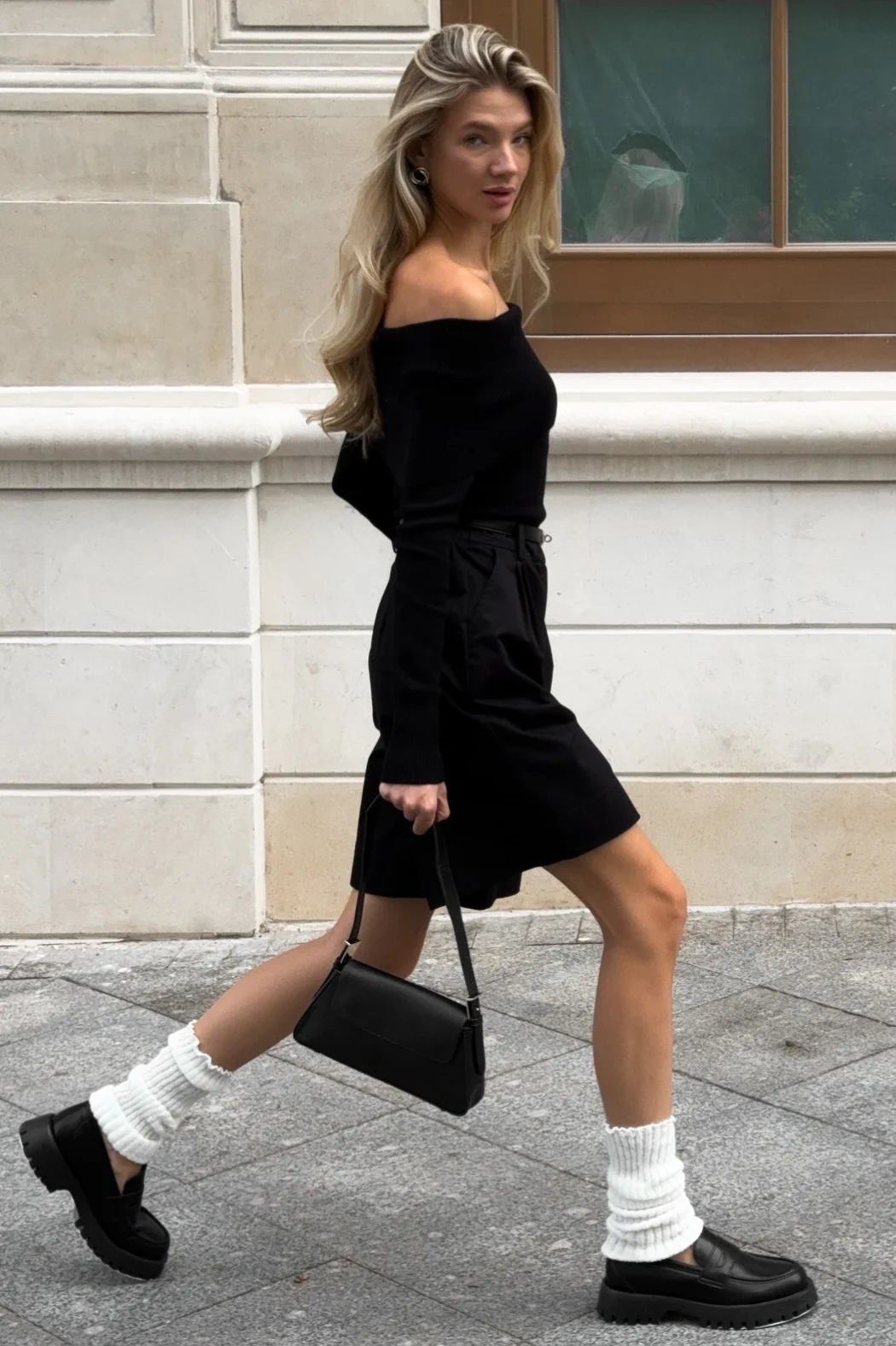 Sexy Tight Solid Off-the-Shoulder Long Sleeve Tee - Image 6