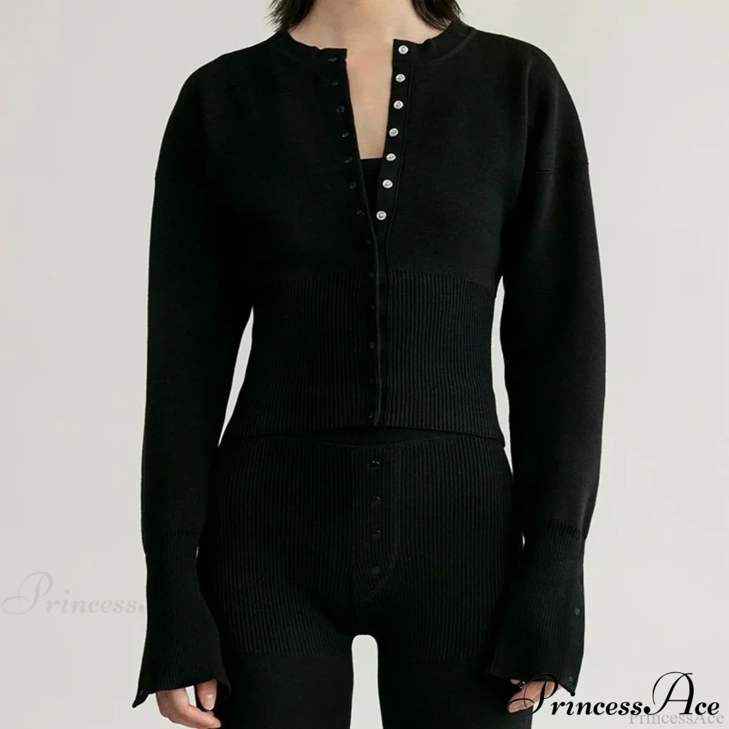 Sexy Women's Button Cardigan - Image 4