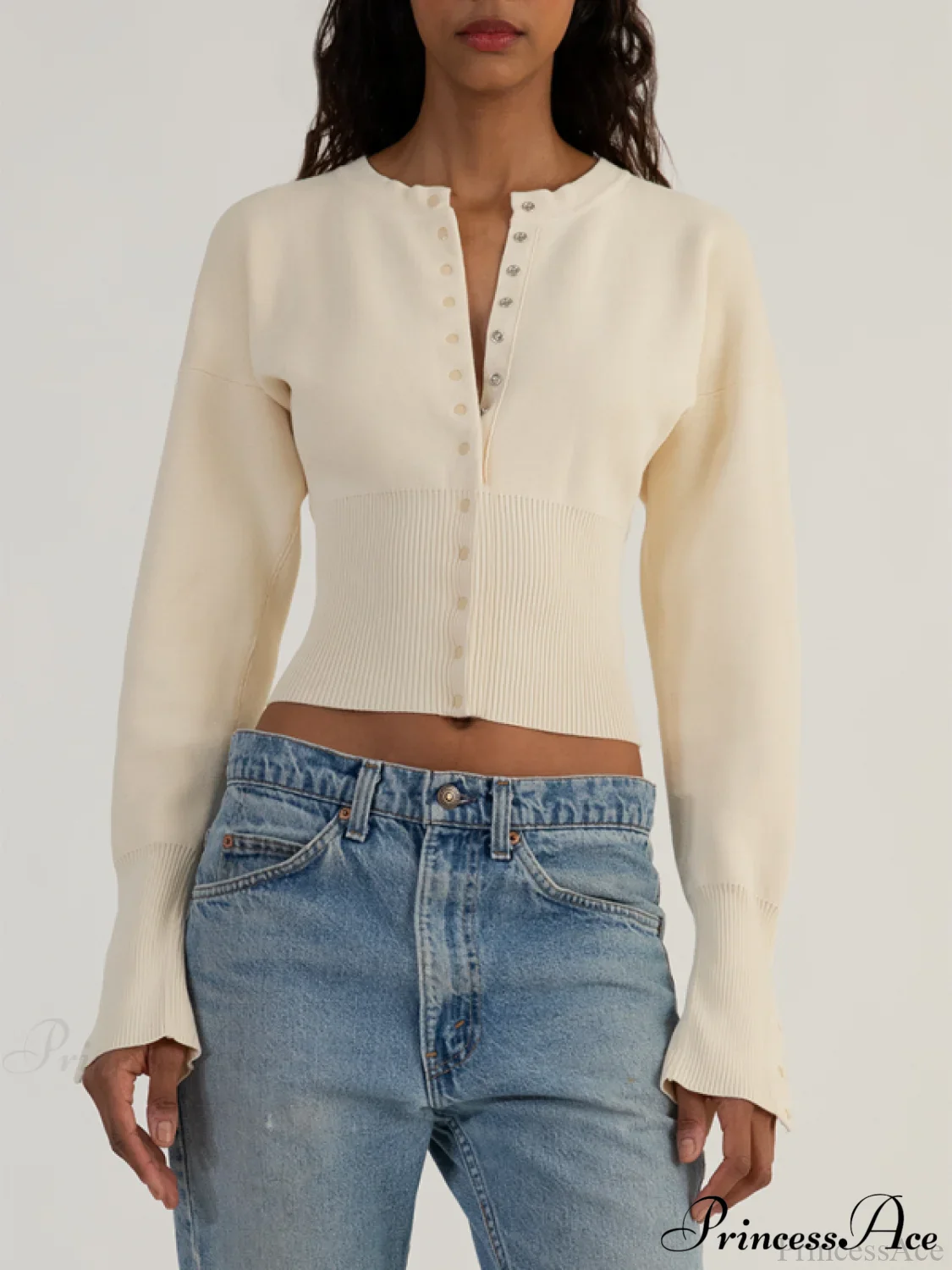 Sexy Women's Button Cardigan - Image 6