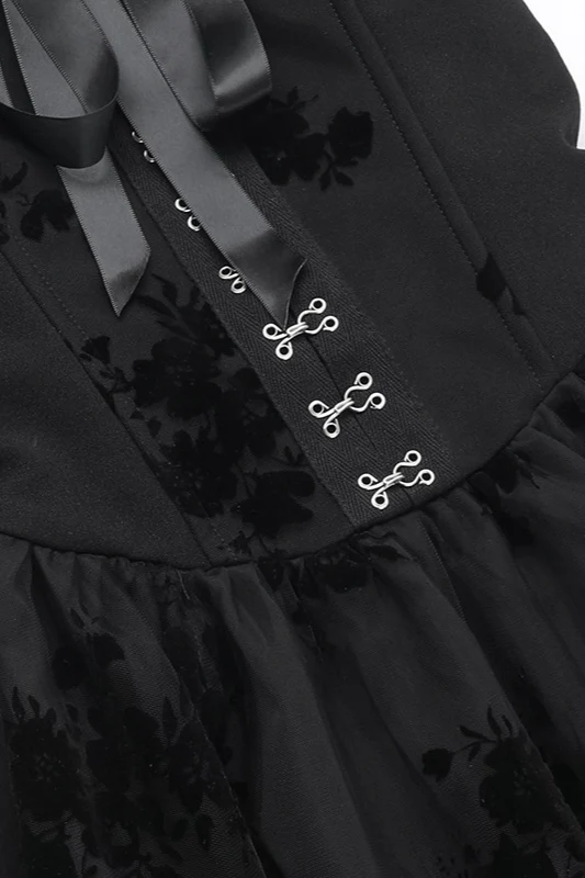 Sheer Lace Gothic Dress - Image 6