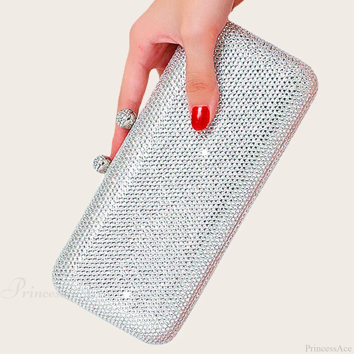 Shining Evening Wedding Clutch Fashion Party Shoulder Bag - Image 5