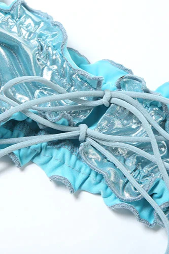 Shiny Bandage Bikini Set - Image 4