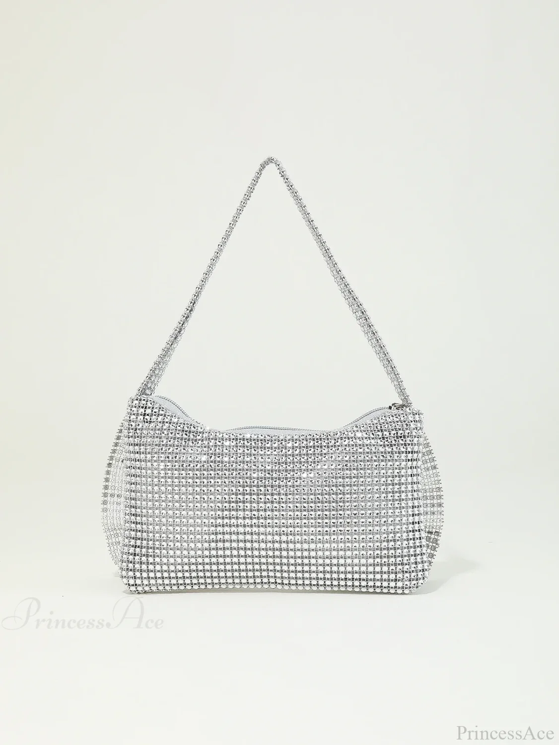 Shiny Rhinestone Bow Evening Clutch Bag - Image 2