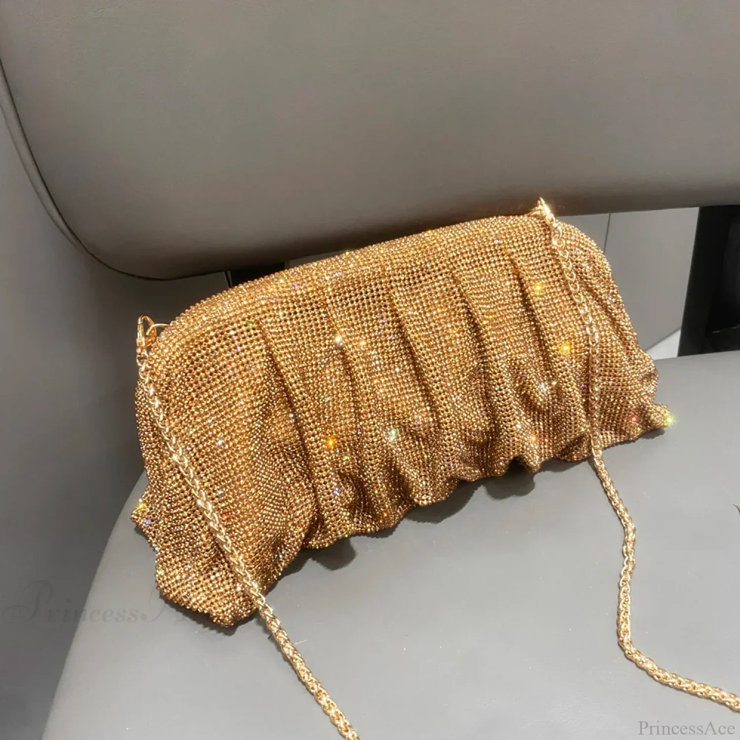 Shiny Rhinestones Handmade Evening Wristlet - Image 5