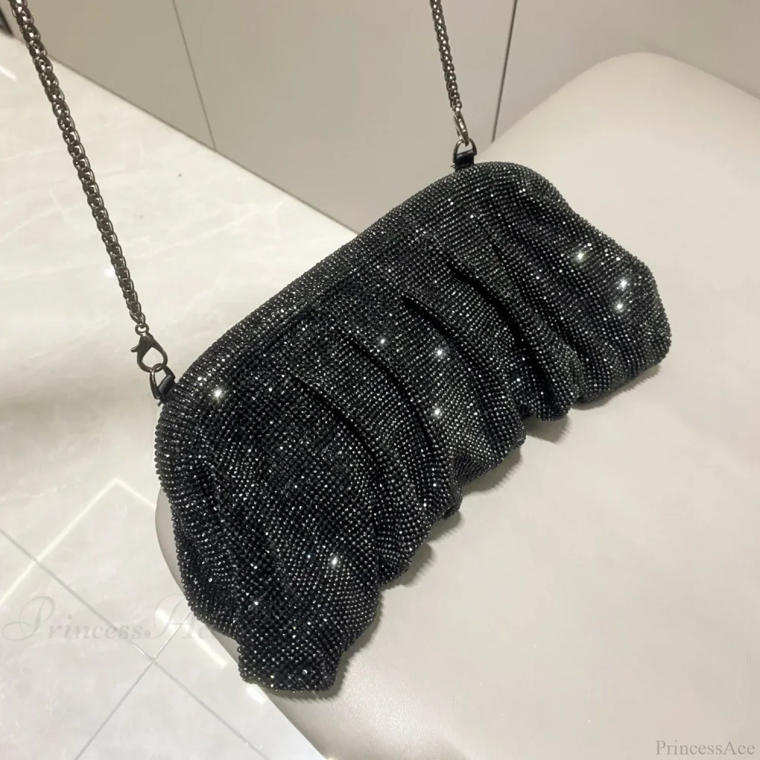 Shiny Rhinestones Handmade Evening Wristlet - Image 9