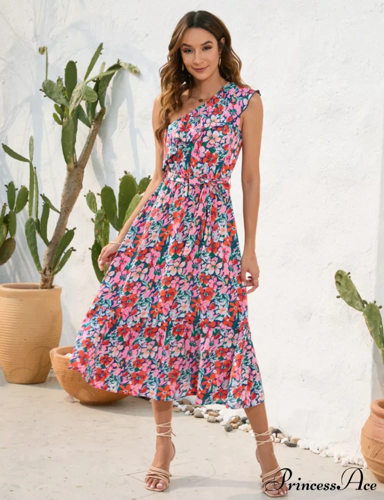 Shoulder Patterned One Dress - Image 2
