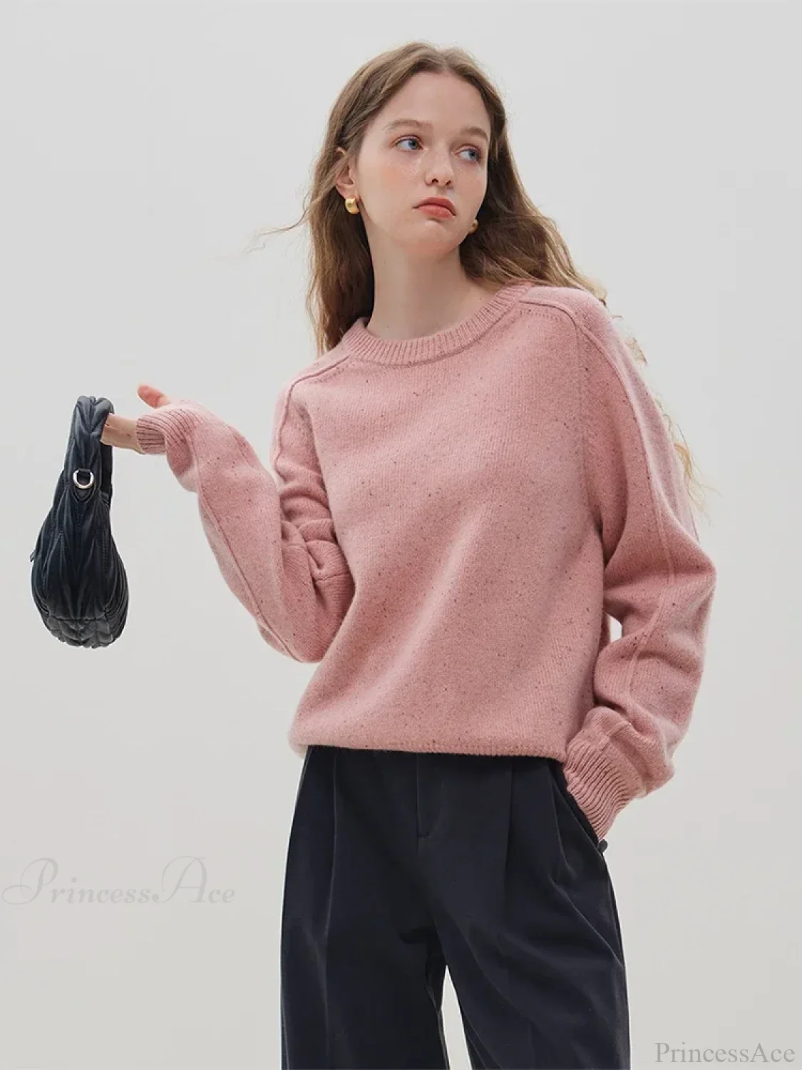 Simple Colorful Dot Wool Pullover Sweater - Image 6