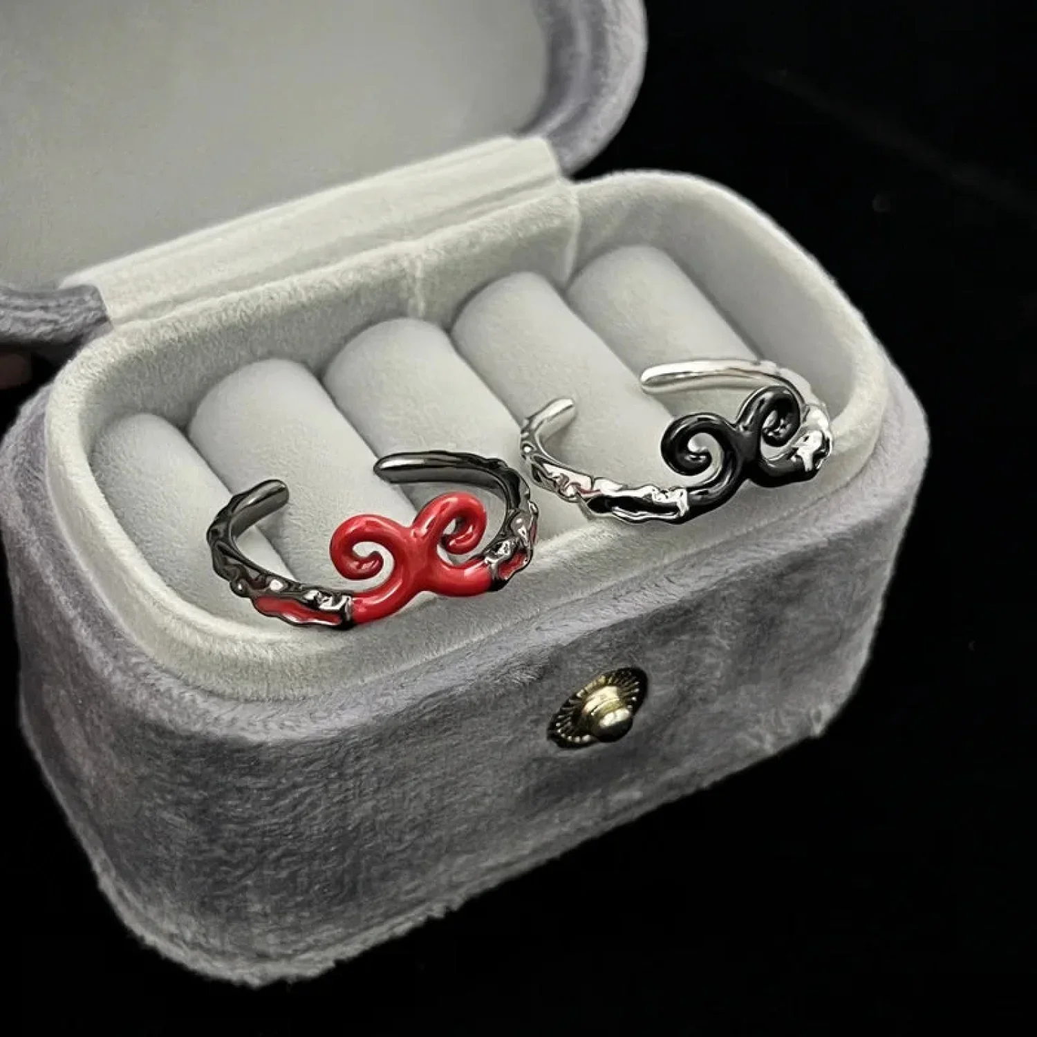 Simple Gothic Inebriated Spirit Ring - Image 5