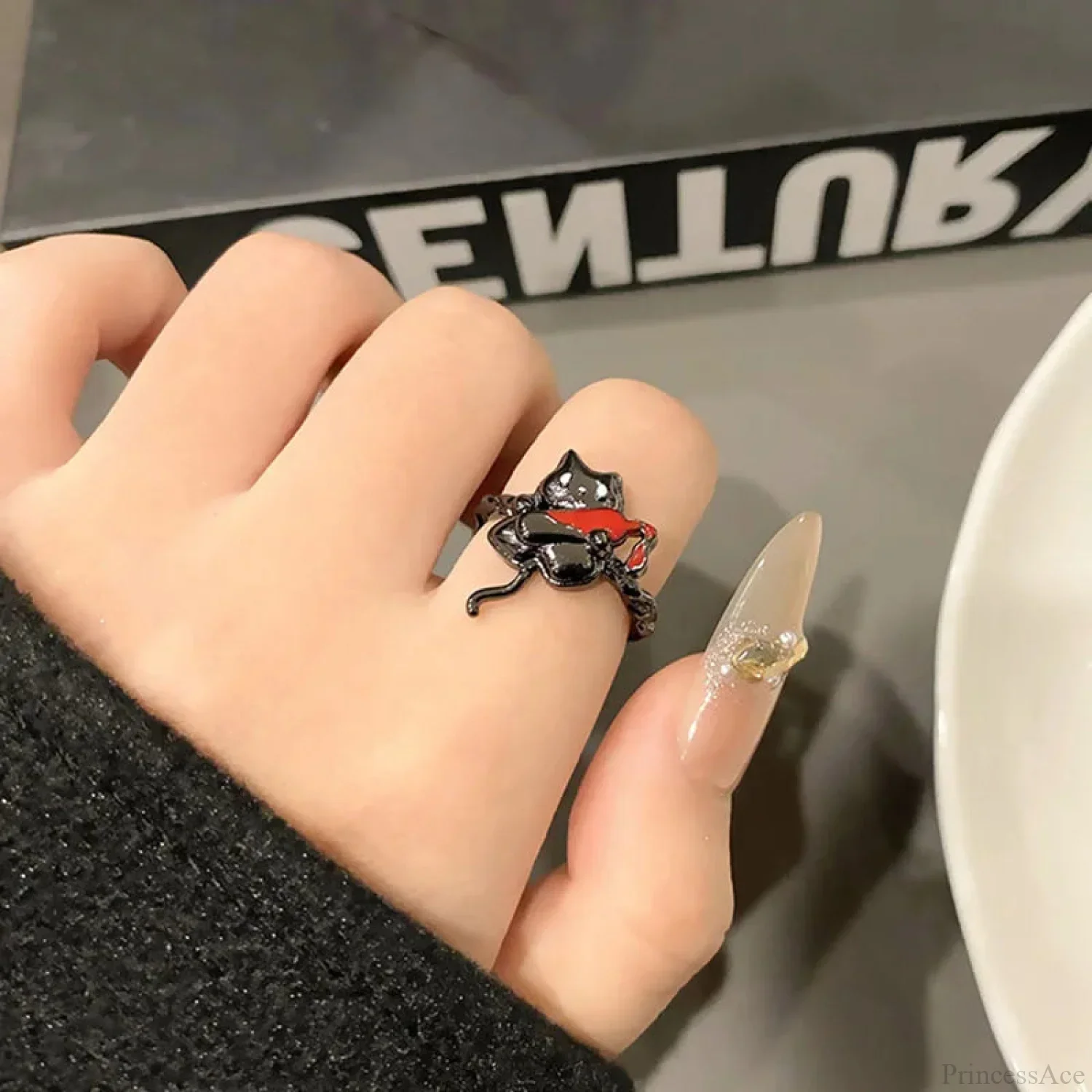Simple Gothic Inebriated Spirit Ring - Image 7