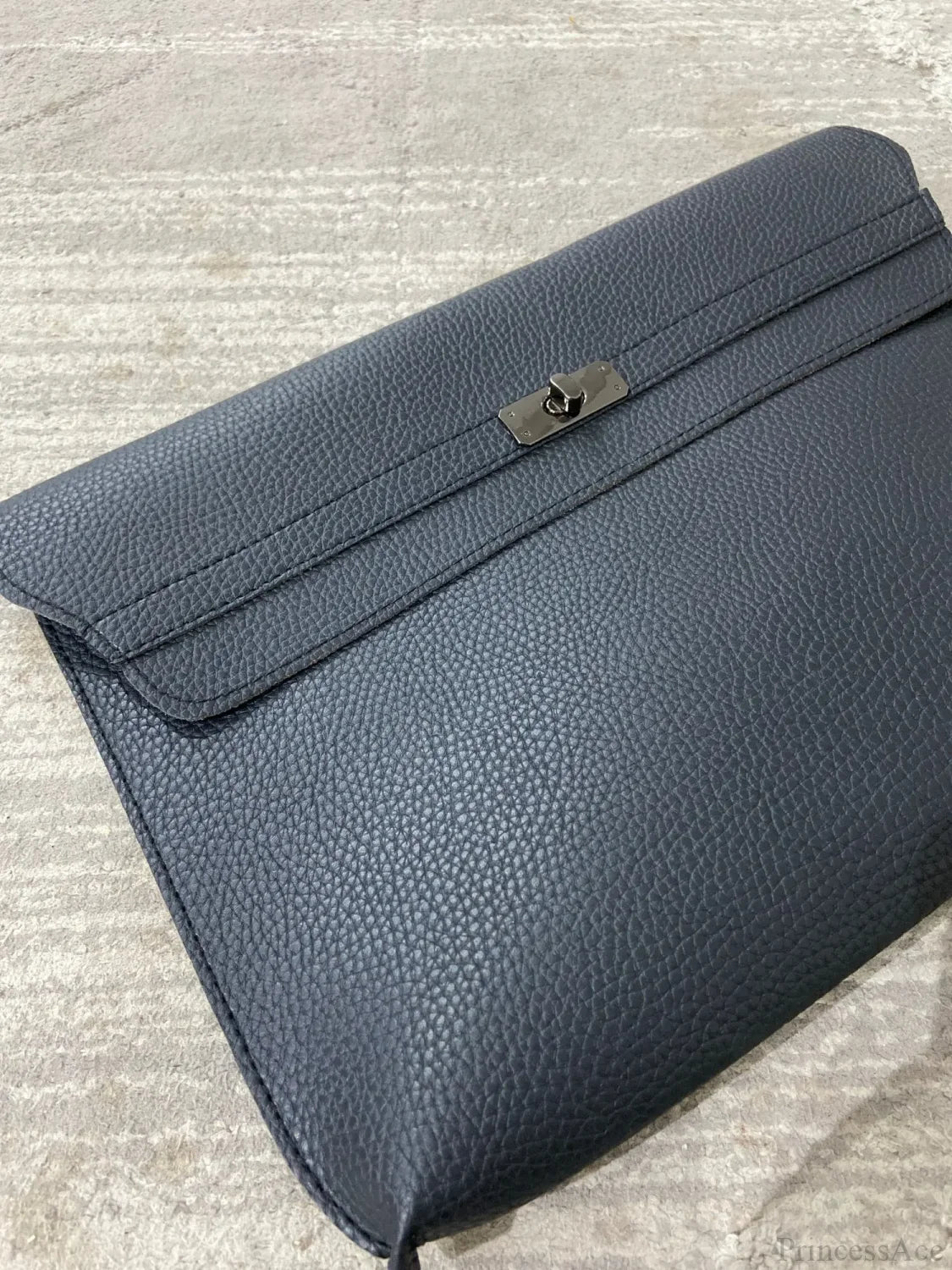 Simple Red PU Leather Envelope Clutch Bag for Women - Image 6