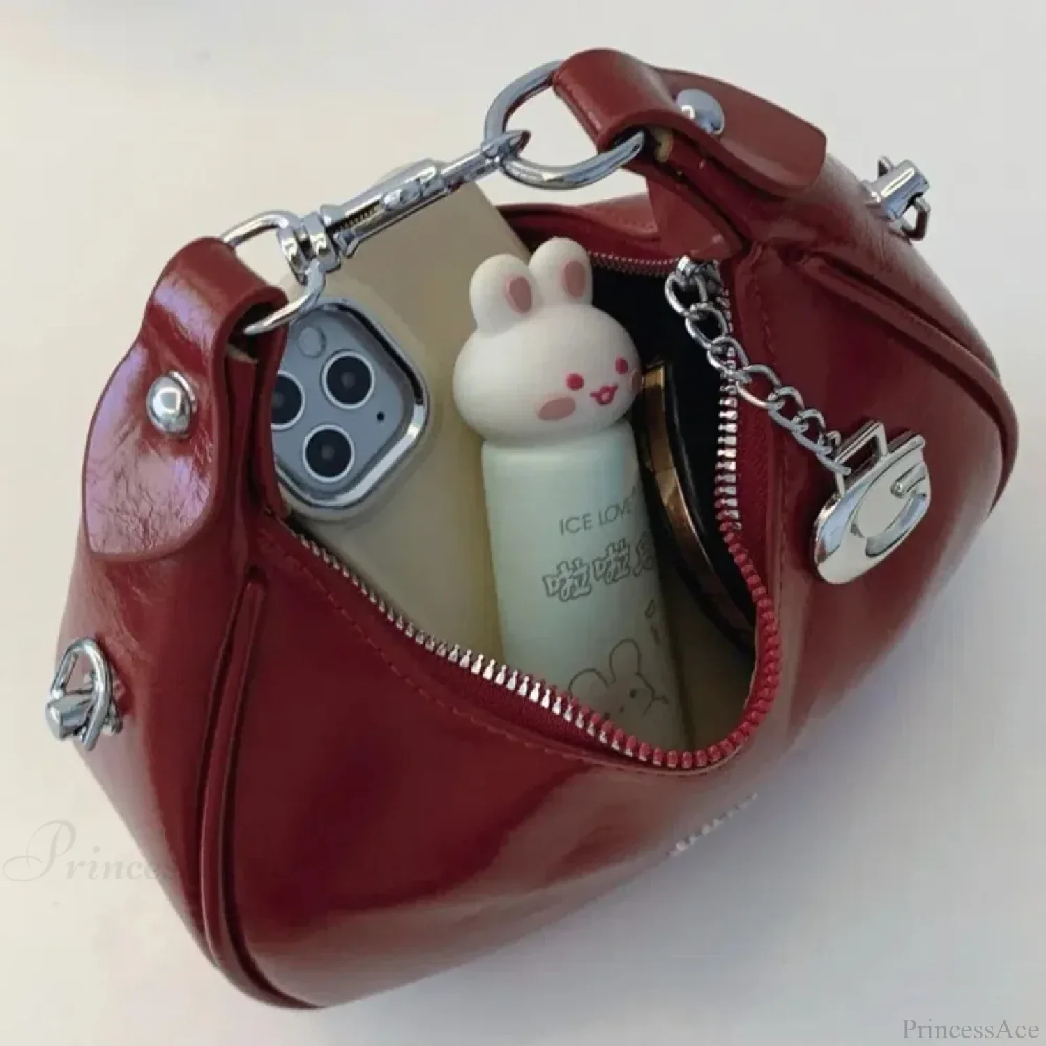 Simple Versatile Solid Color Shoulder Messenger Handbag - Image 2