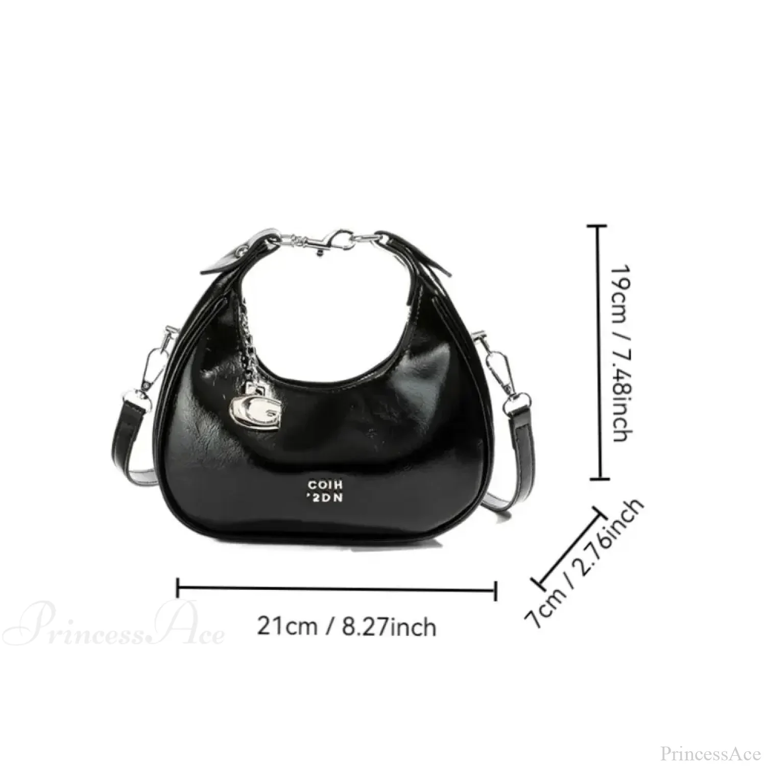 Simple Versatile Solid Color Shoulder Messenger Handbag - Image 6