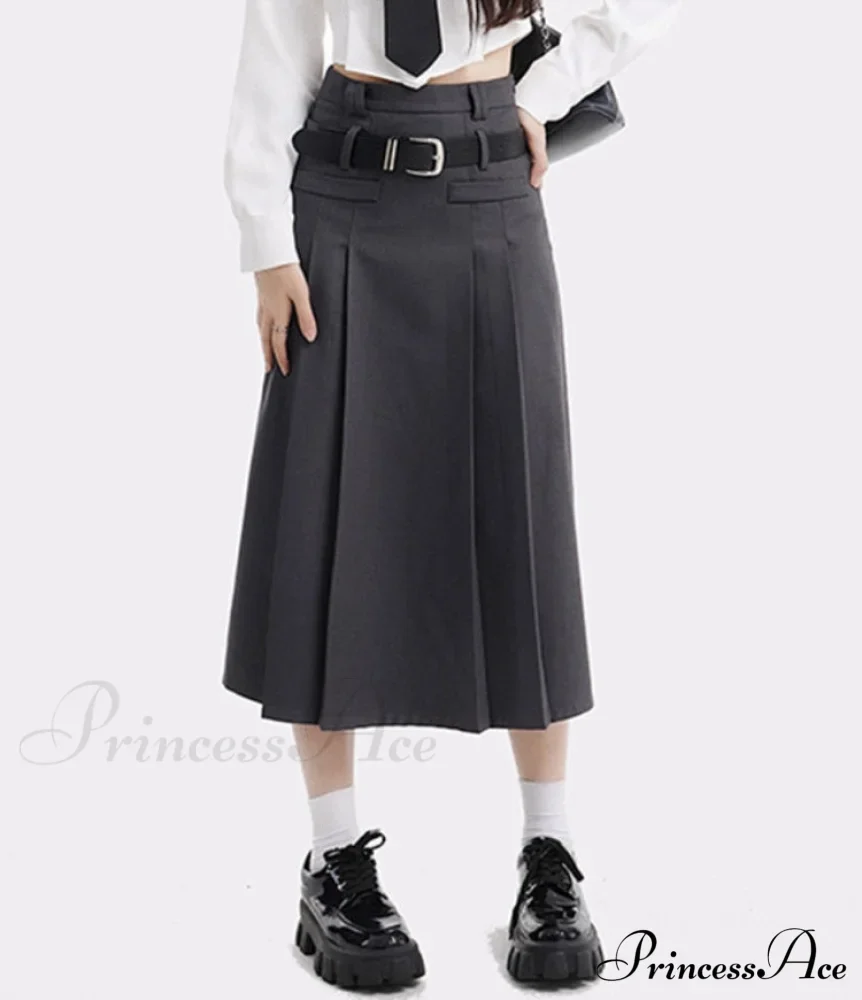 Harajuku A-Line Skirt and Shirt Set - Image 4