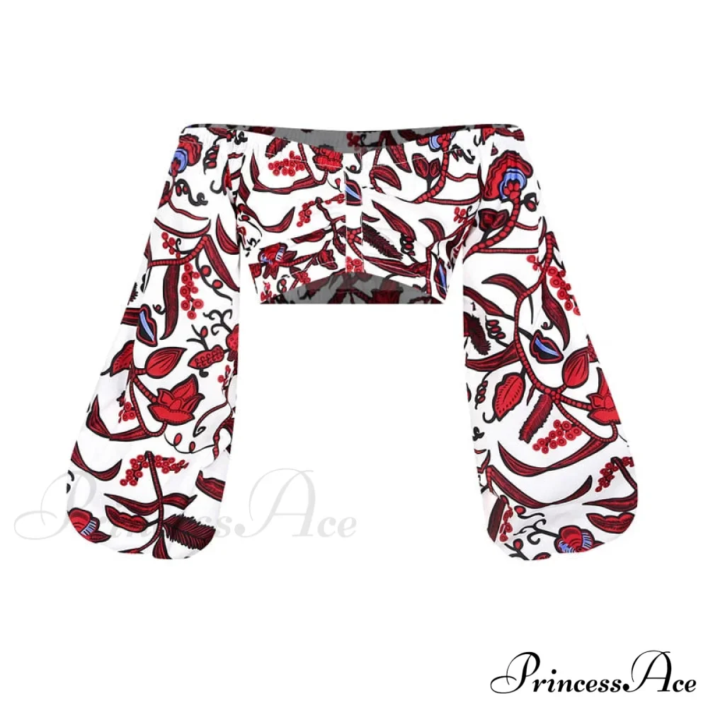 Skirt Top Vintage Africa and Elegant Women High Slit Piece Slash-neck with featuring Blouse Gown Sleeveless National Set Two Print - Image 6