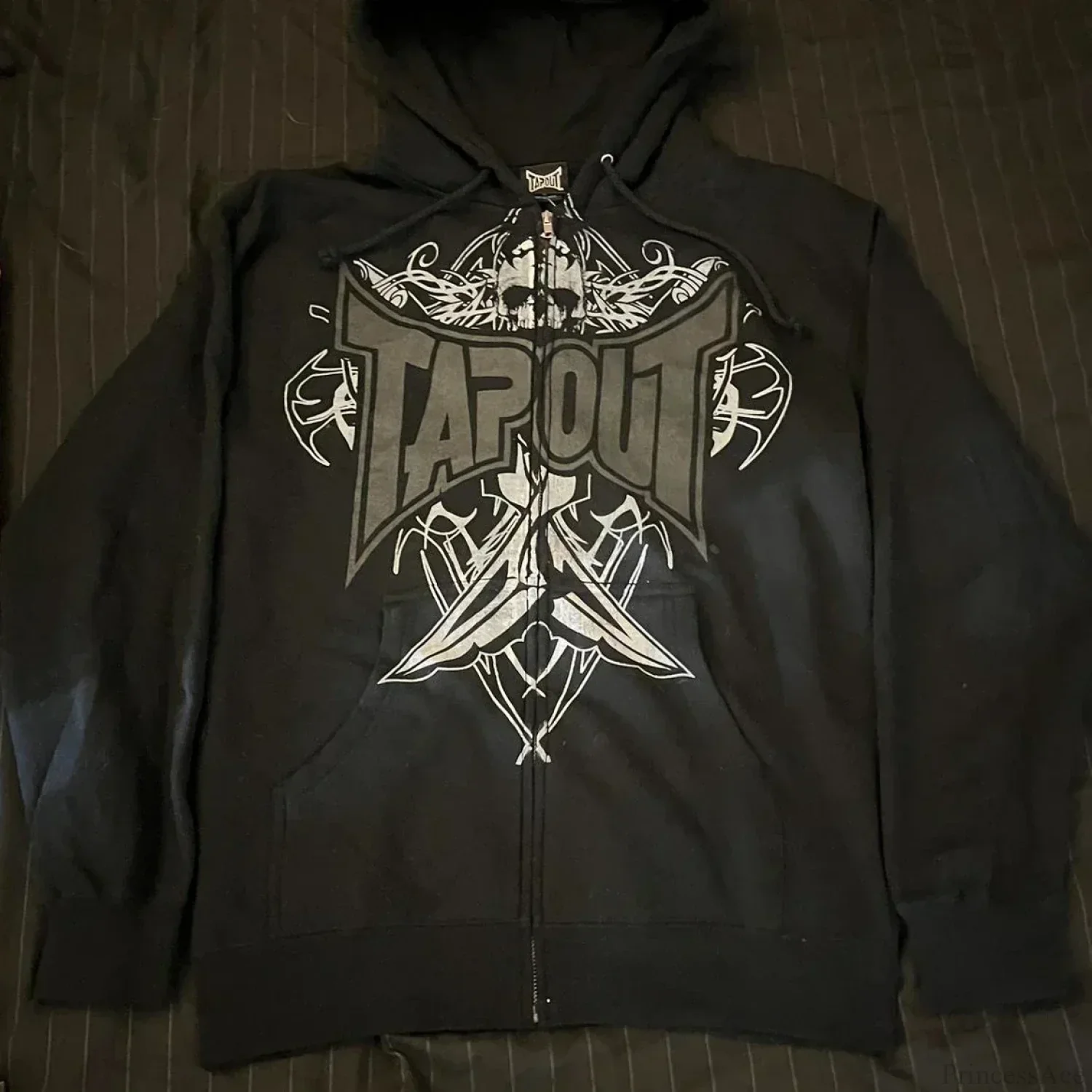 Skull Graphic Zipper Hoodie - Image 10