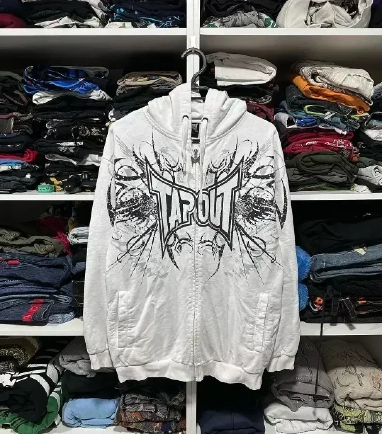 Skull Print Hooded Sweatshirt - Image 17