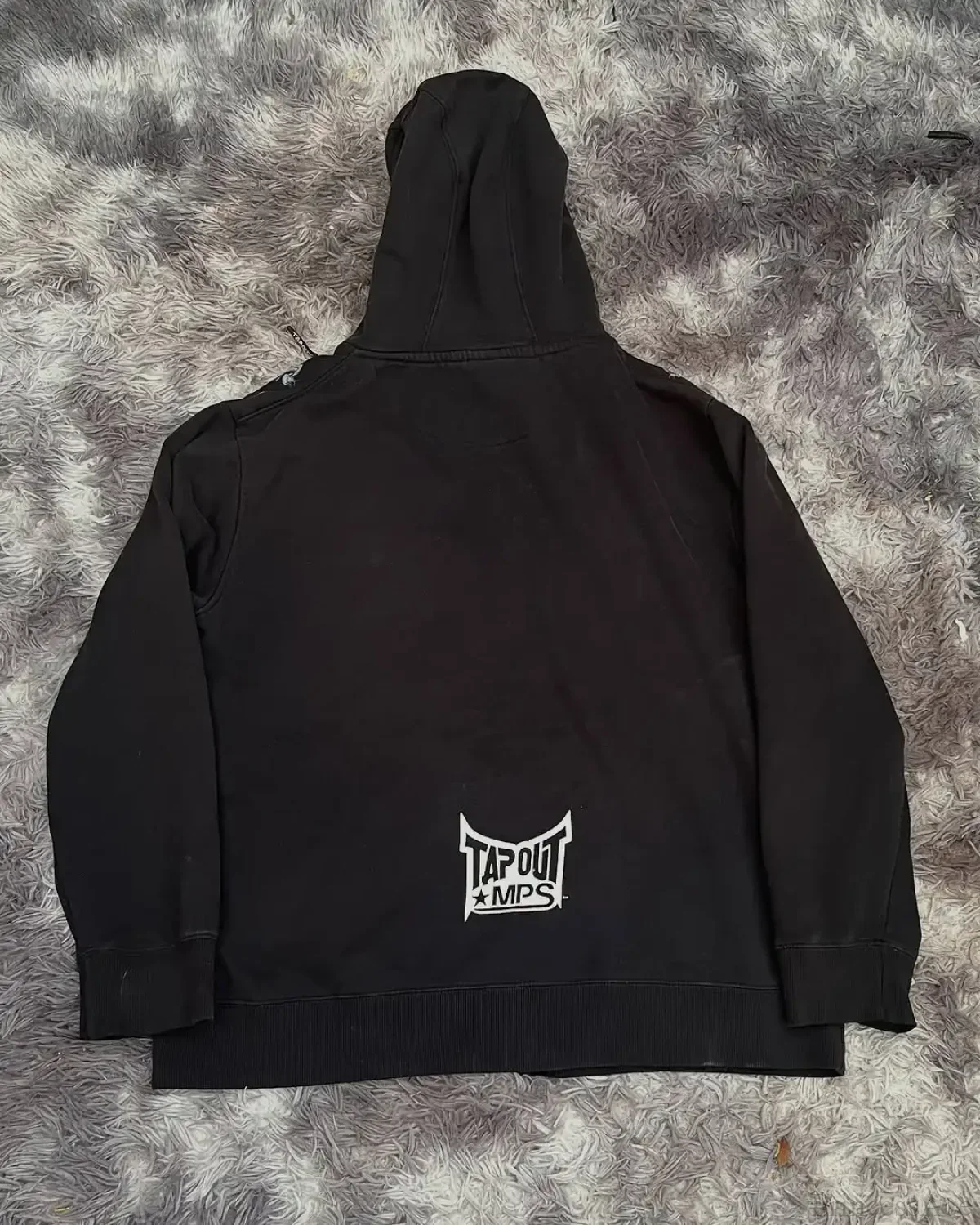 Skull Print Hooded Sweatshirt - Image 2