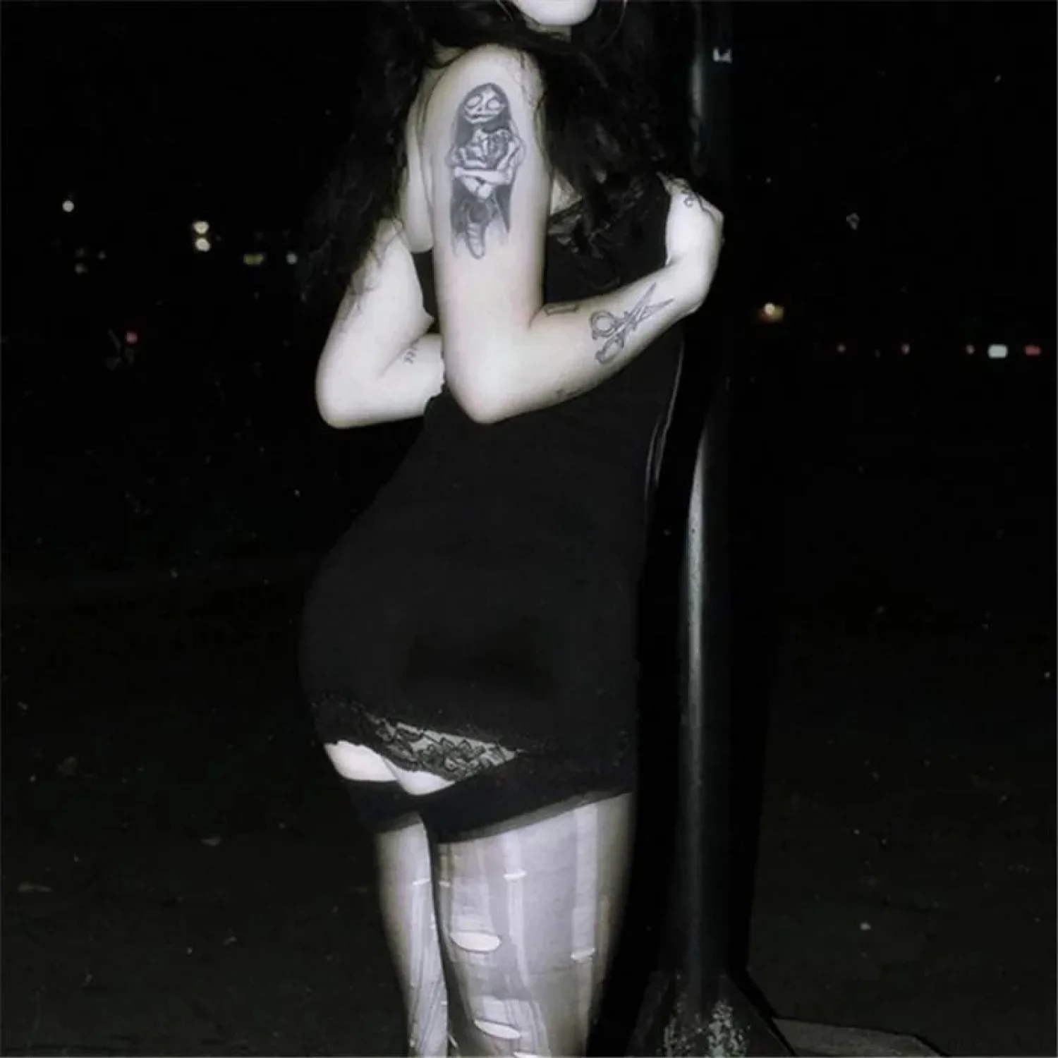 Skull Print Straps Tiny Dress - Image 5