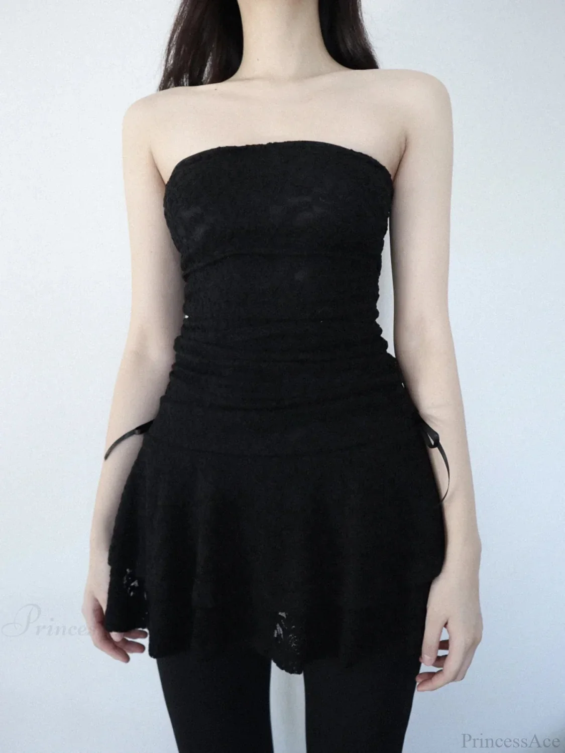 Sleeveless Mesh Cocktail M Dress