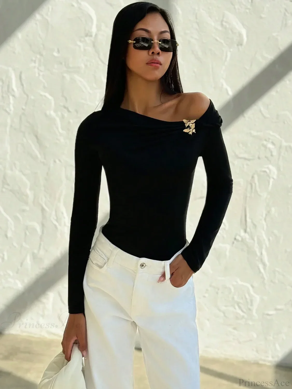 Slim Long Sleeve Sexy Spice Haute Couture Blouse Women - Image 3