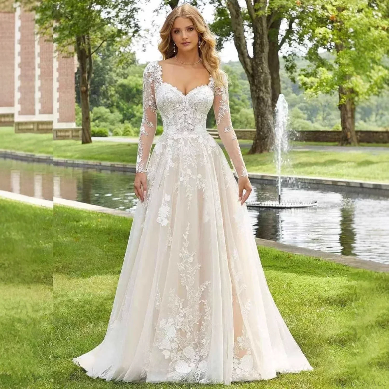 Slim Off-Shoulder Satin Wedding Dress