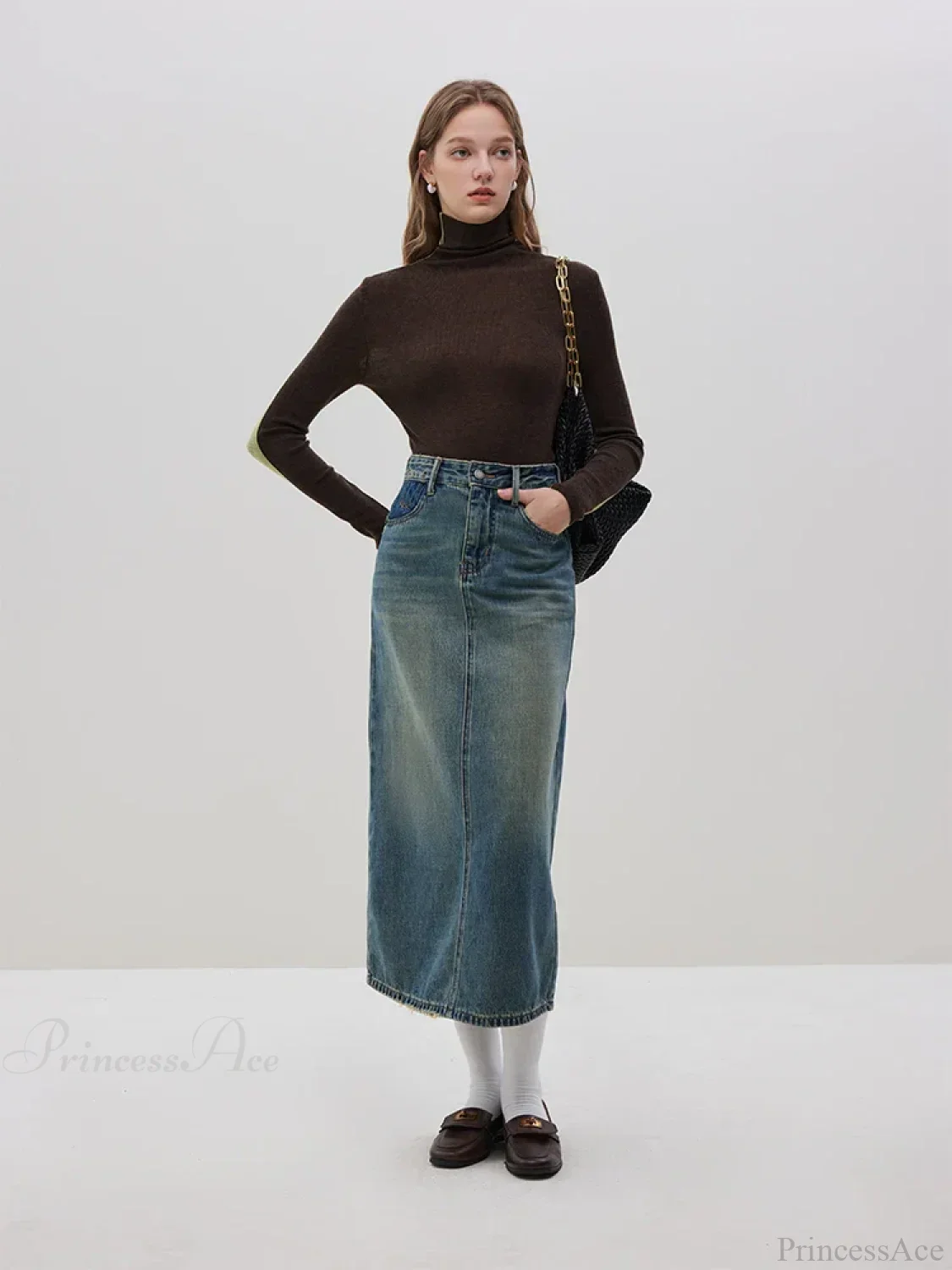 Slim Style Two - wear High Turtleneck Sweater - Image 5