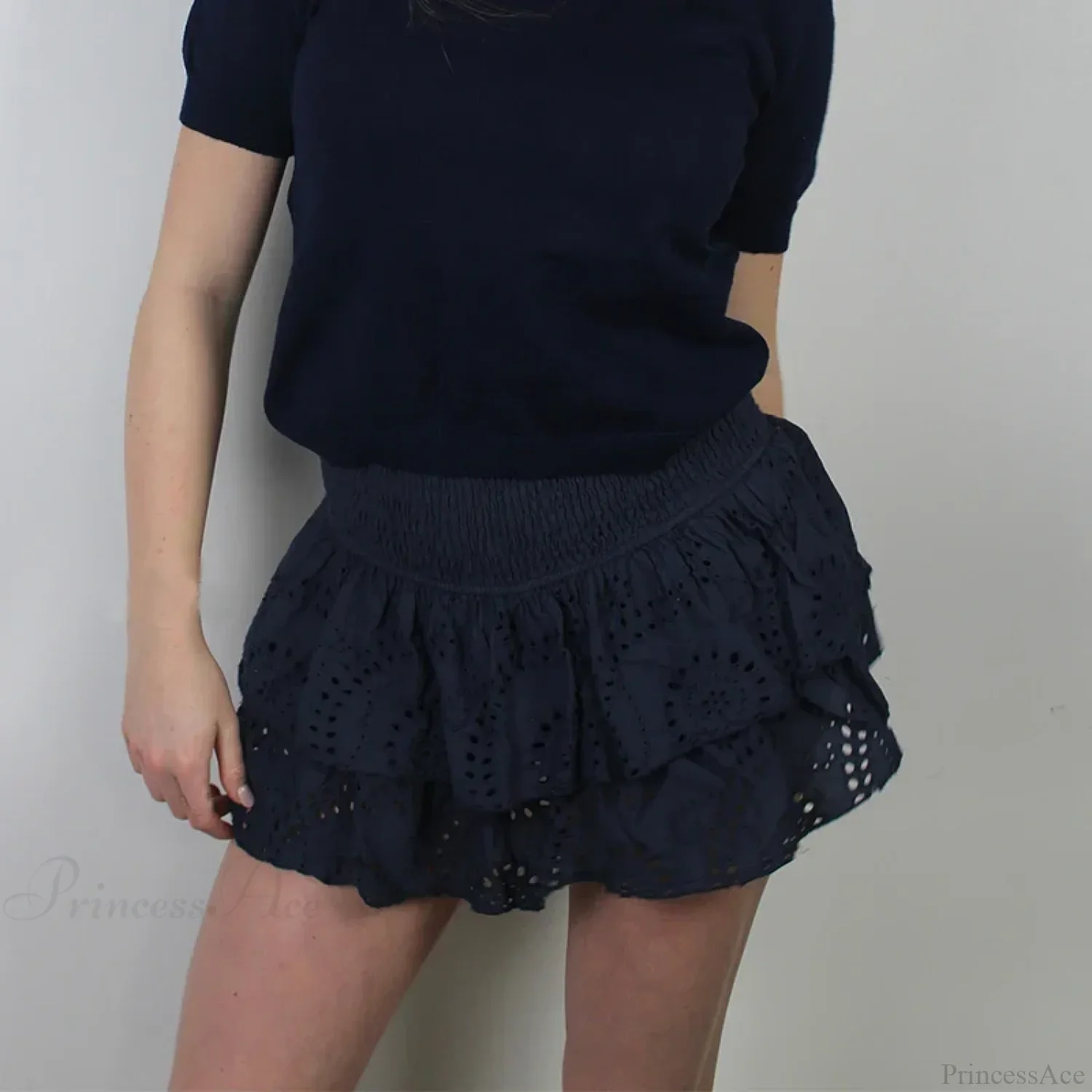 Smocked Boho Beach Ruffle Skirt - Image 6