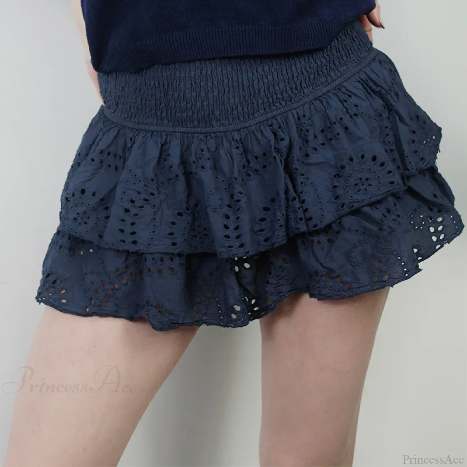 Smocked Boho Beach Ruffle Skirt - Image 7