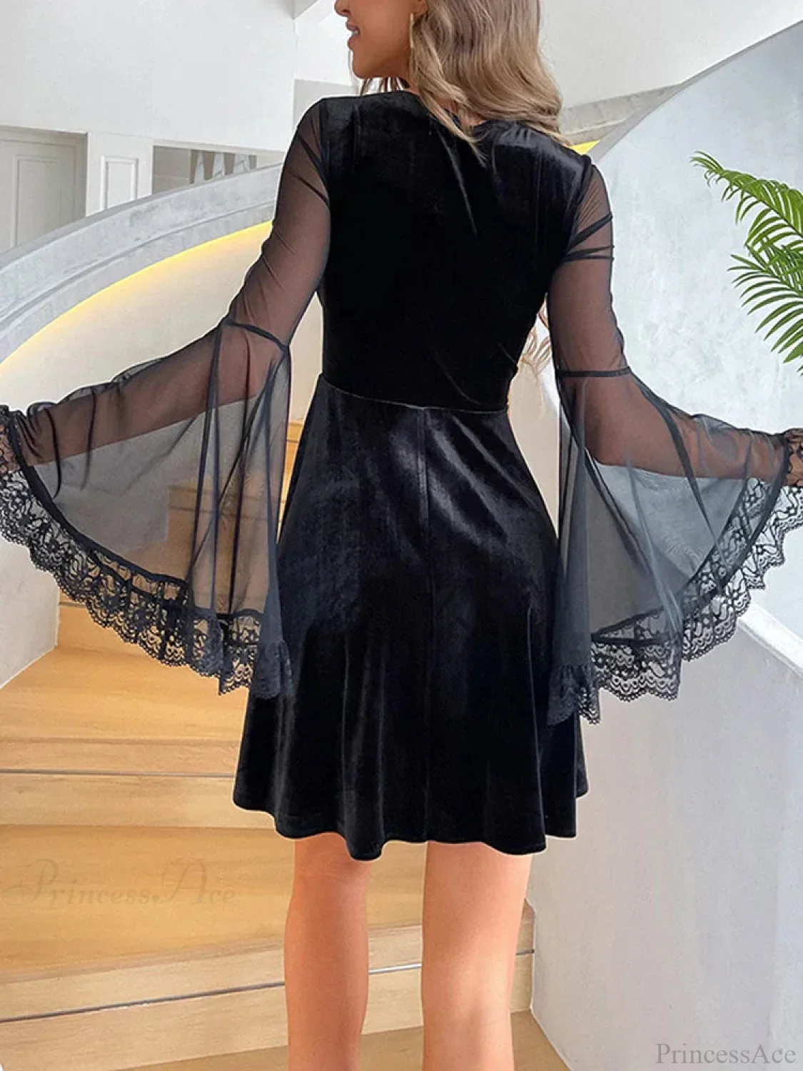 Soft Mesh Flare Small Dress - Image 2